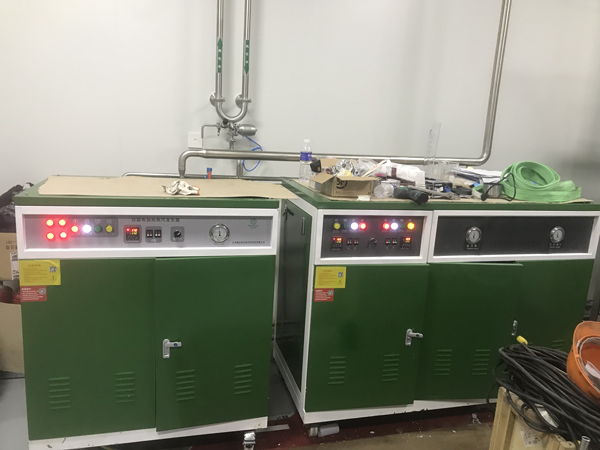 两台144kw蒸汽发生器用于北京一家生物制药